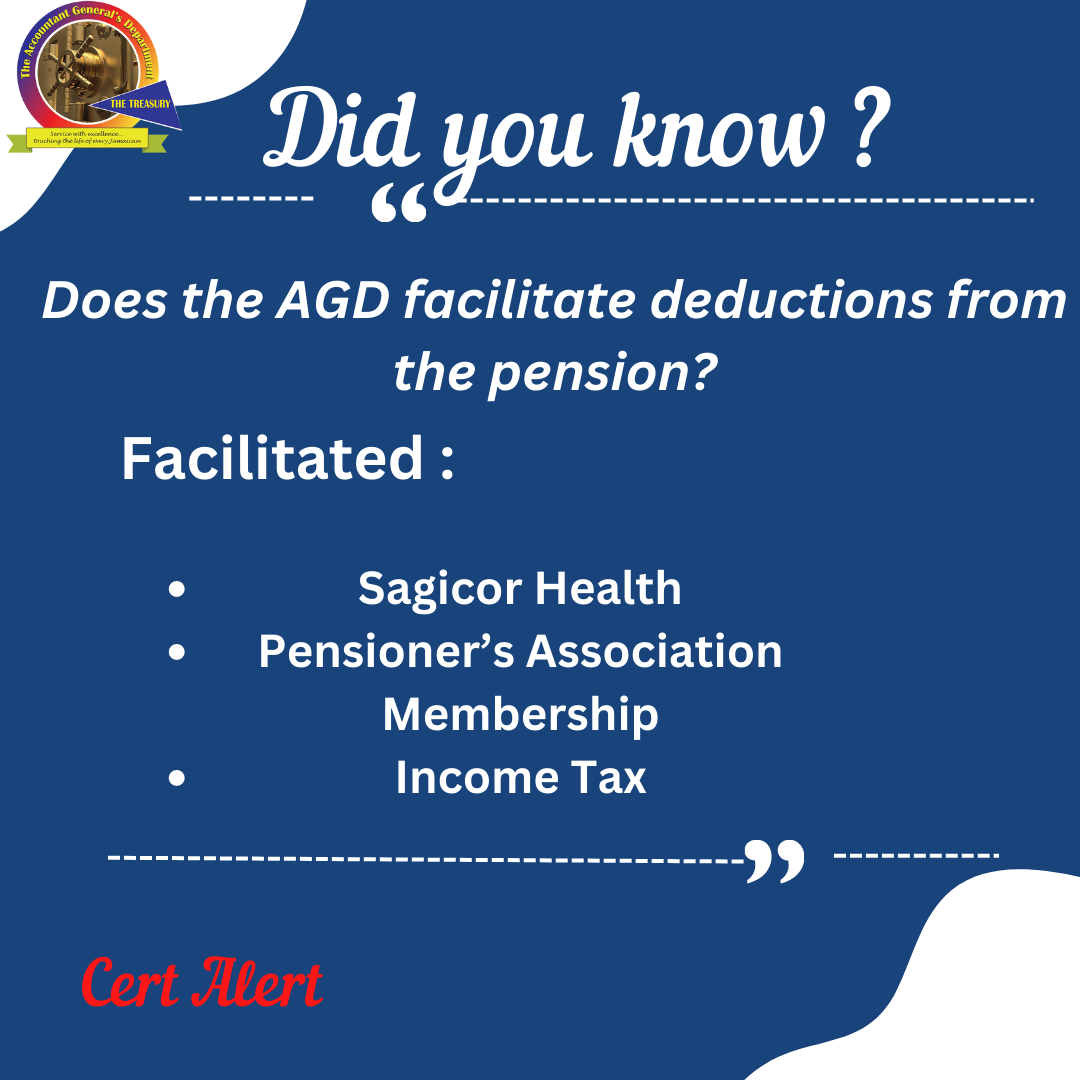 Facilitated Deductions by the Accountant General’s Department